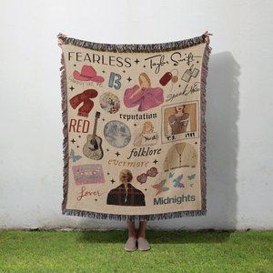 Taylor Swift Eras Tour Collection Woven Tapestry Blanket